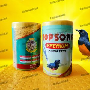 Topsong Murai Premium 1 Toples Voer Makanan Burung Pemakan Serangga Murai Kacer Wambi Protein Tinggi Original