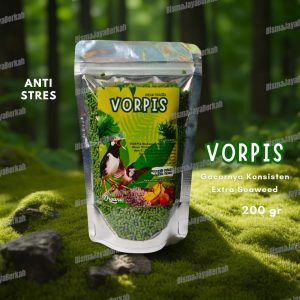 PAKAN BURUNG MURAI BATU KACER JALAK TRUCUKAN VOER BURUNG VORPIS  PLUS SEAWEED KEMASAN BARU